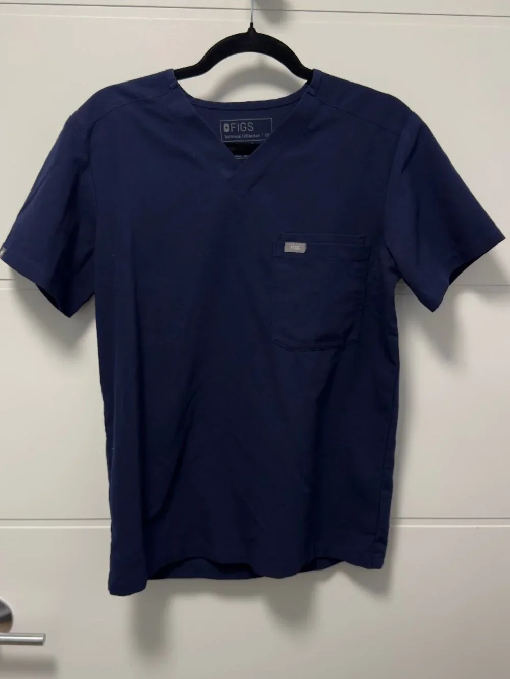 Midnight Blue Figs Scrub Set (Top + Pants)